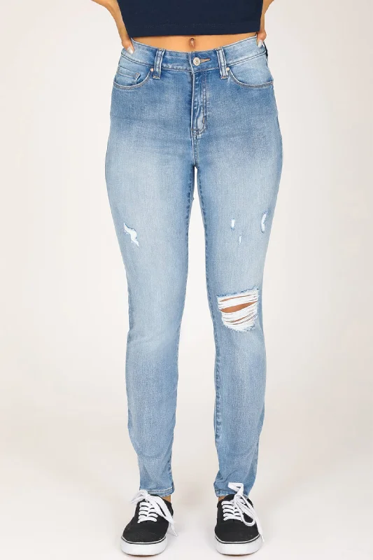 Stevie High Rise Skinny Jeans - Blooming Blue