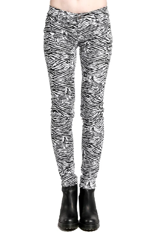 Safari Jeans Zebra Print